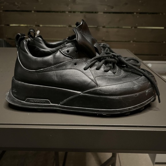 Jil Sander Other - Jil Sander Shoes Mens Size 9 Black Leather Chunky Platform Sole Made In Italy
